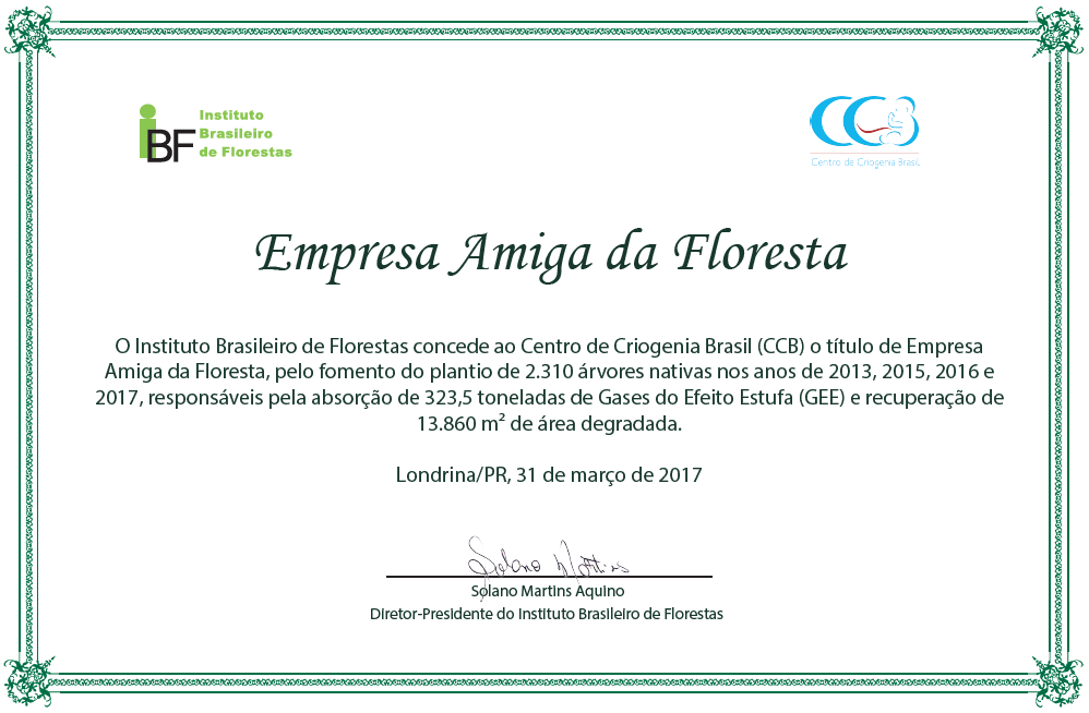 Empresa Amiga da Floresta CCB